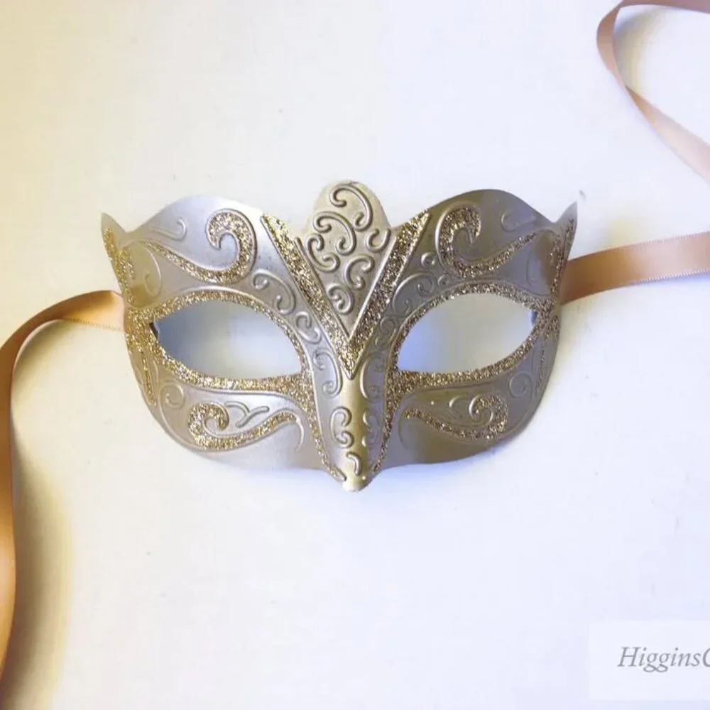 Champagne Unisex Masquerade Mask